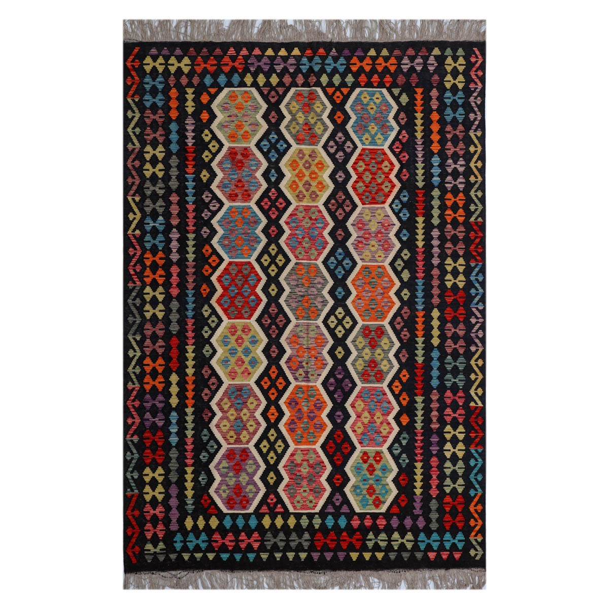 Handmade rug, Kilim 11'8 x 7'9(ft) rugs Kunduz 1