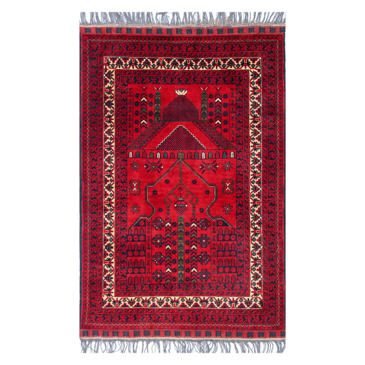 Handcrafted Prayer Map Small Rug 1