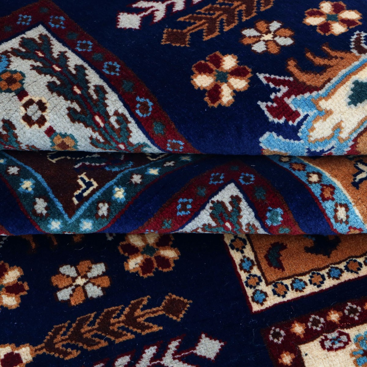 Kunduz Aina Map Rug (7'9" x 3'9" ft) Afghanistan  3
