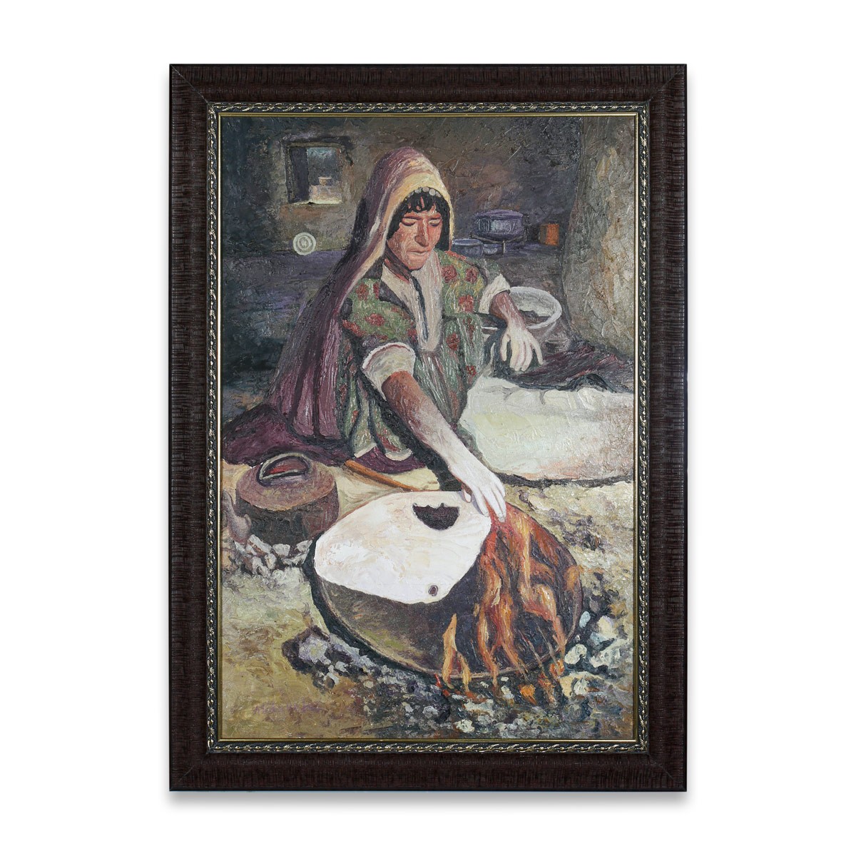 Village Women Making Bread Artwork | Rural Women Wall Art 1