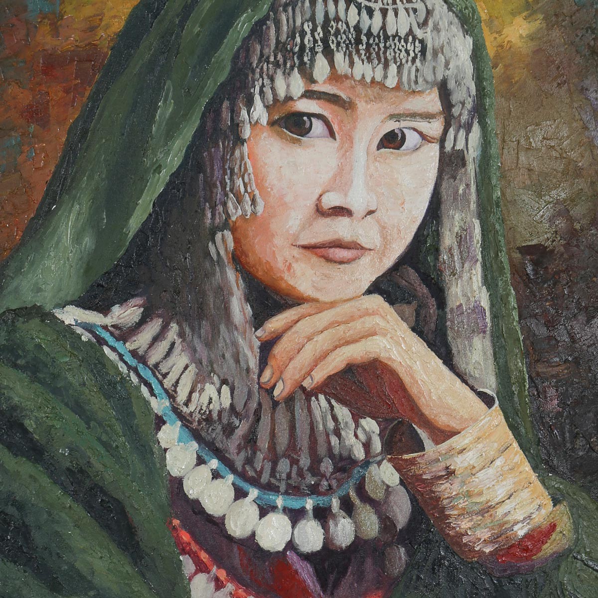 Hazara Bride Portrait Art Work | Wall-Hanging Painting 2