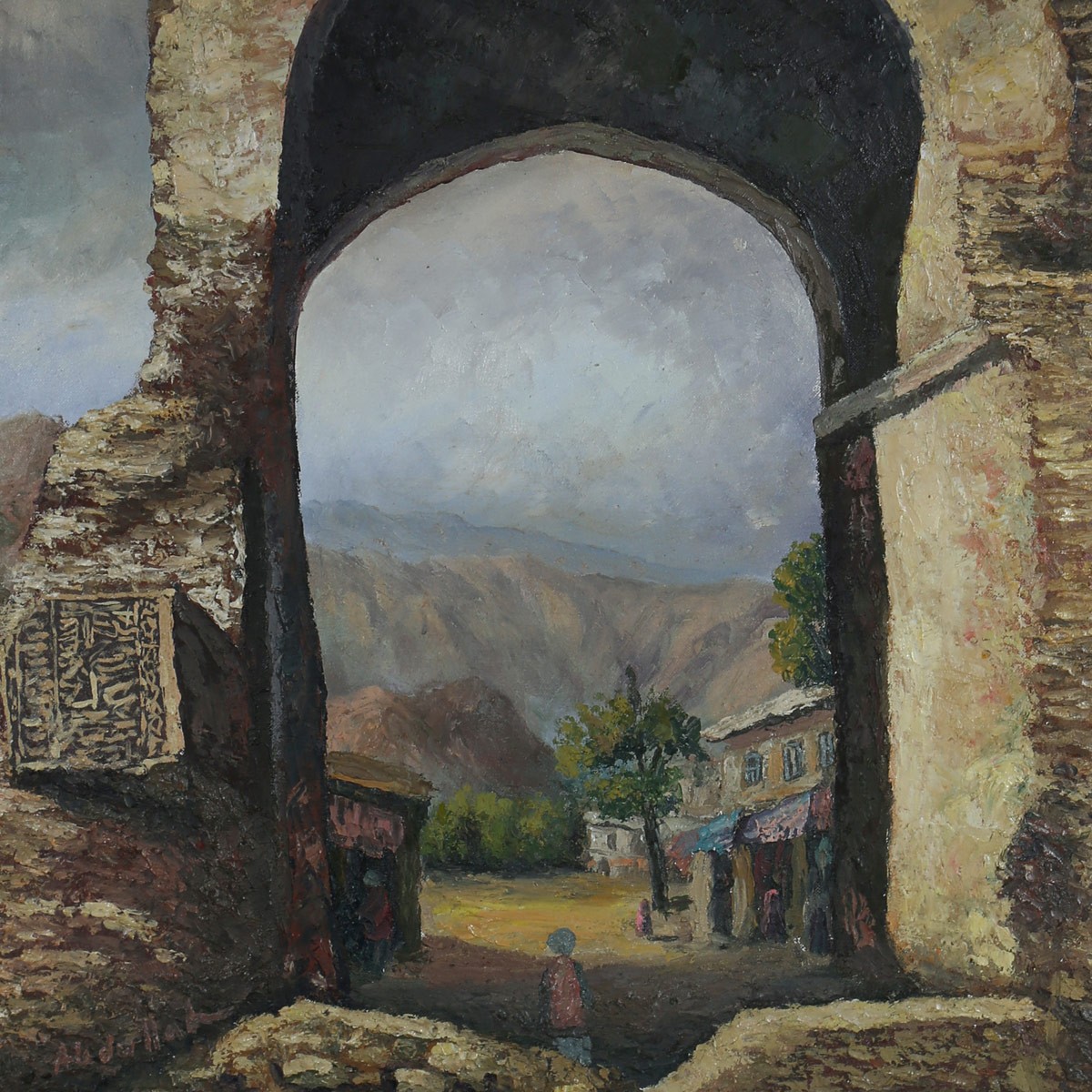 Ancient Place Landscape Painting | Wall-Hanging Artwork 2