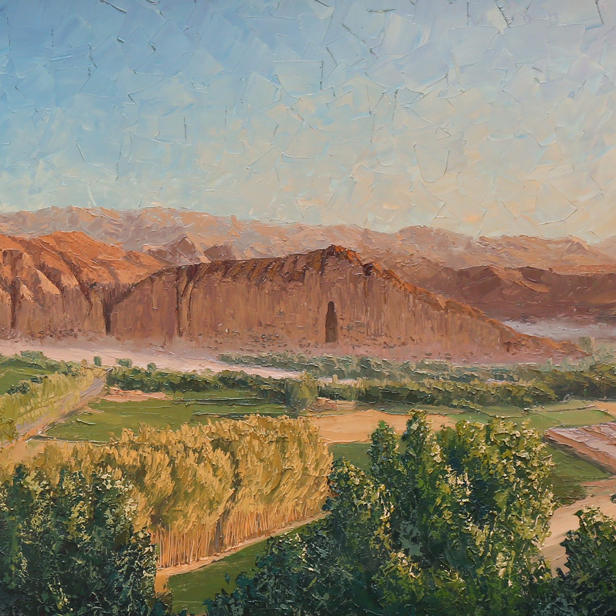 Bamyan Statue Landscape View Art Work | Wall-Hanging Artwork 2
