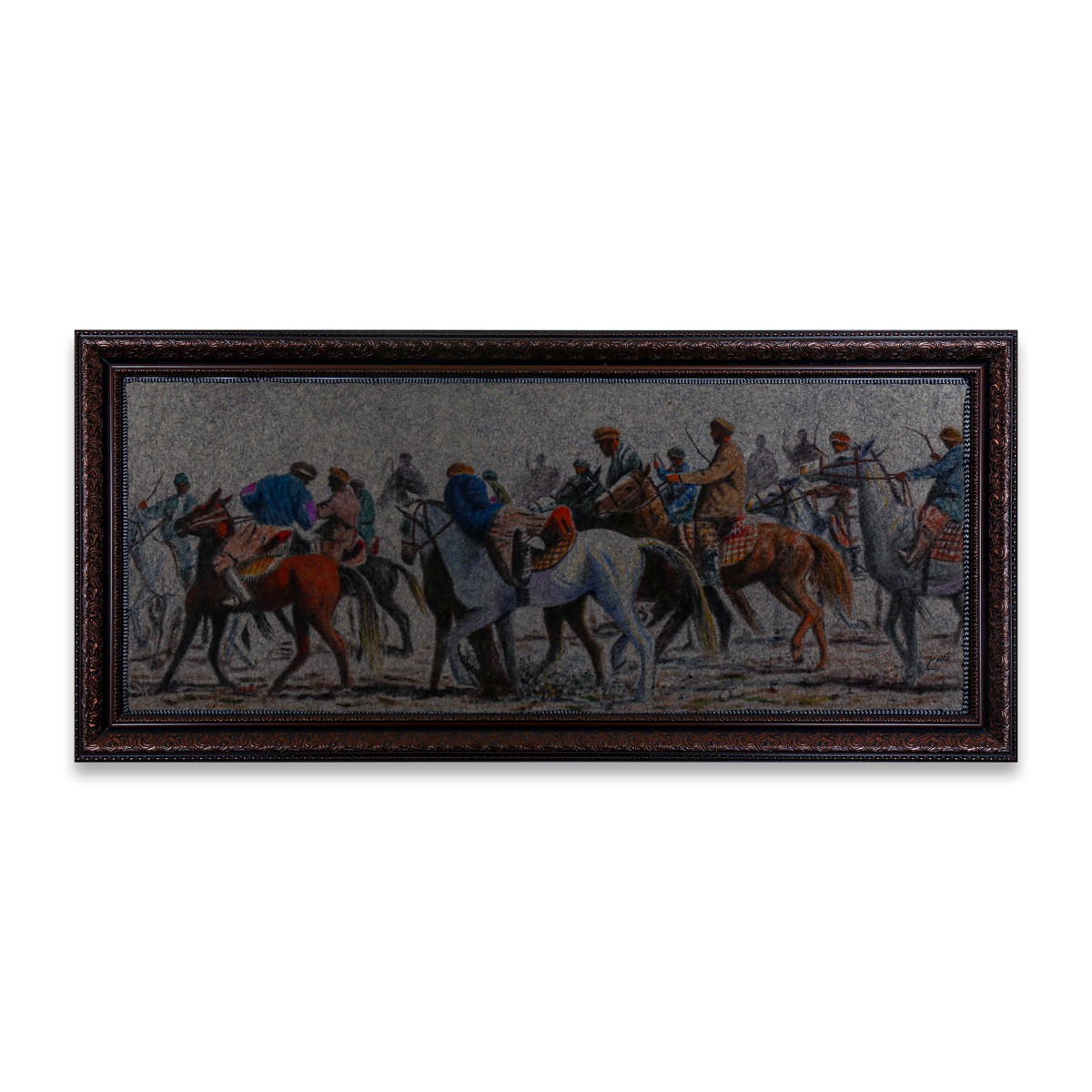 Afghan Buzkashi Game Art Work | Traditional Game Painting 1