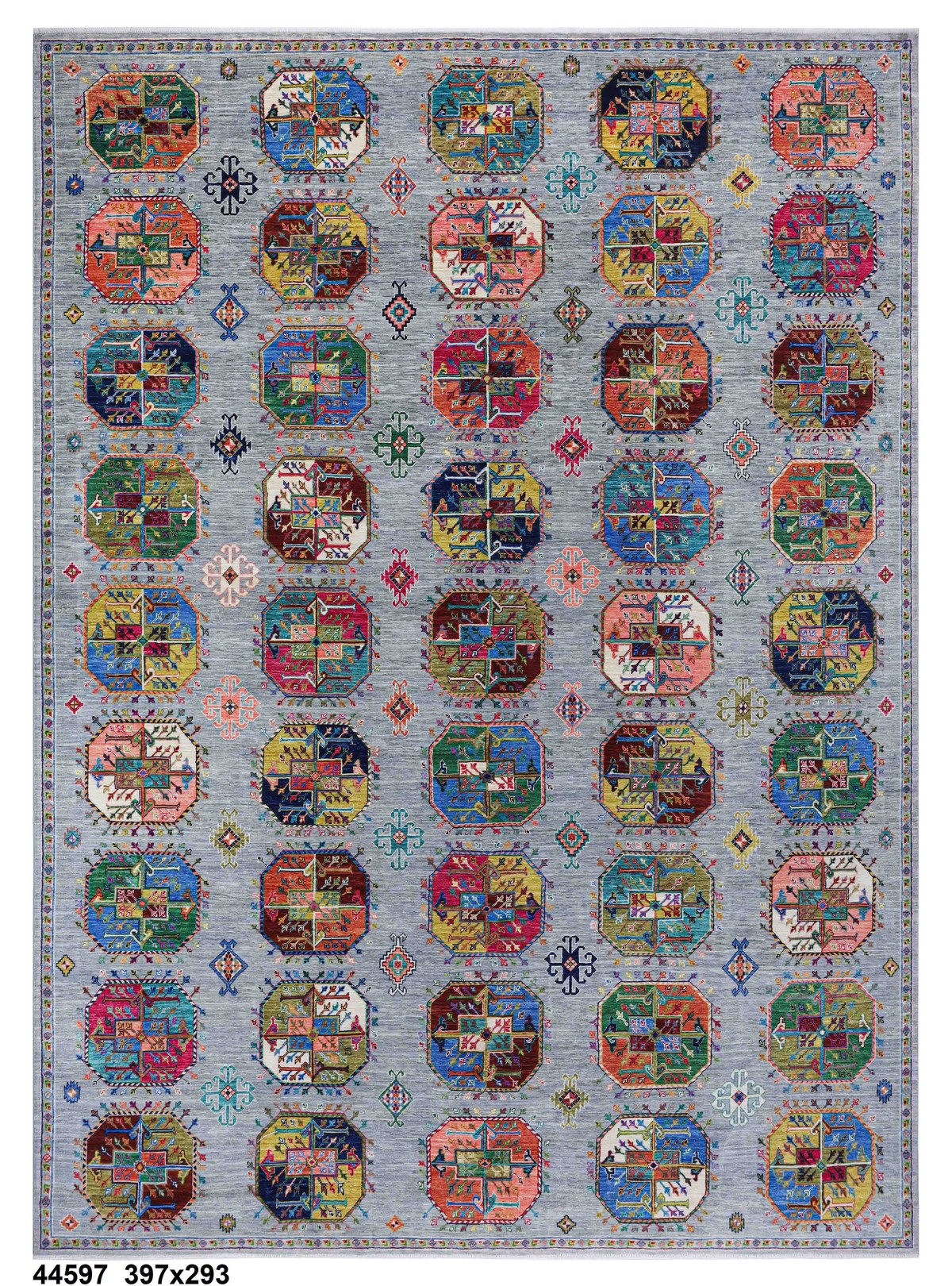 Elephant Foot Handwoven Carpet | Afghan Carpet 1
