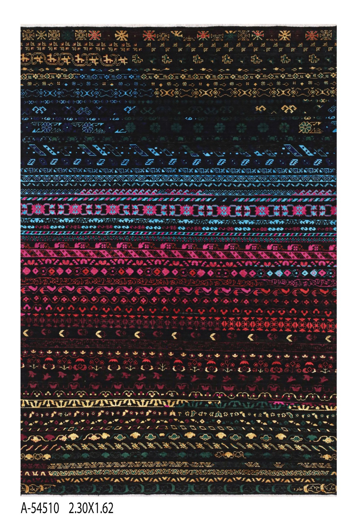 Luxurious Handmade Viscose Khorjin Afghan Knot Carpet - Original Handwoven Art 1