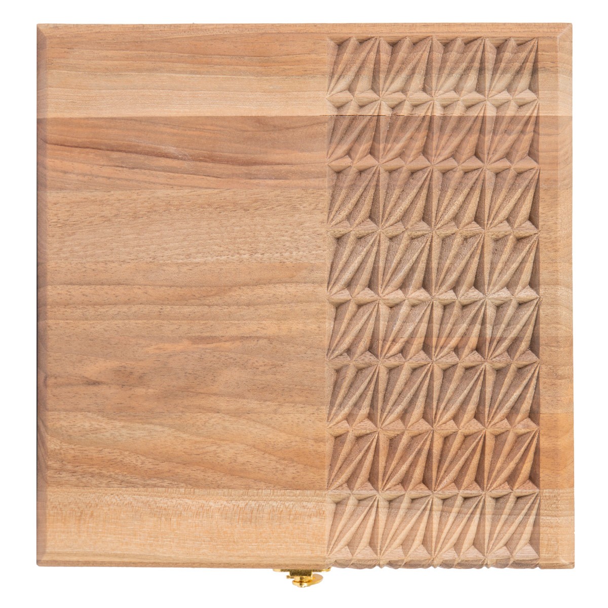 Walnut Wooden Jewelry Box | Handcrafted Rectangle Engraved Box 2