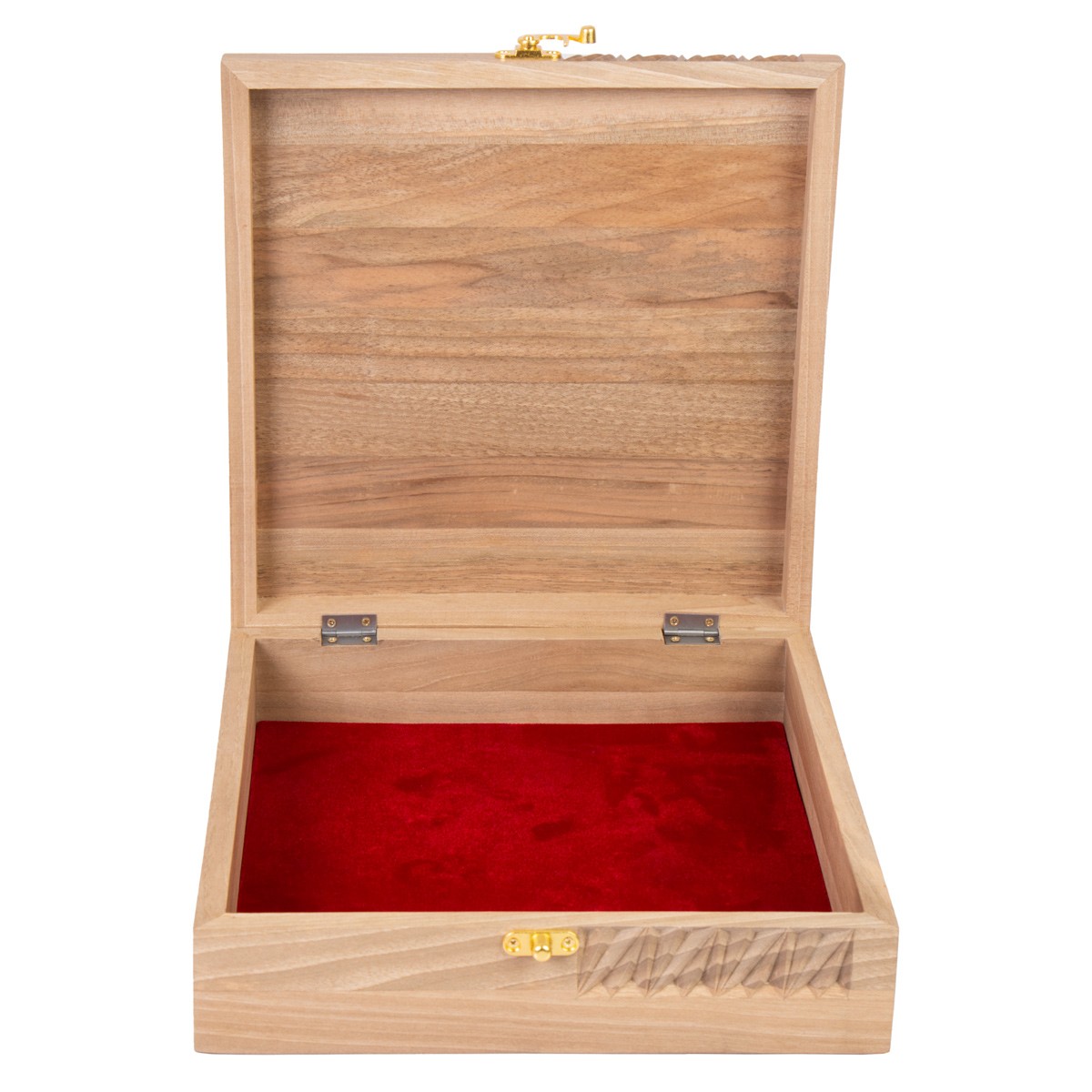 Walnut Wooden Jewelry Box | Handcrafted Rectangle Engraved Box 3