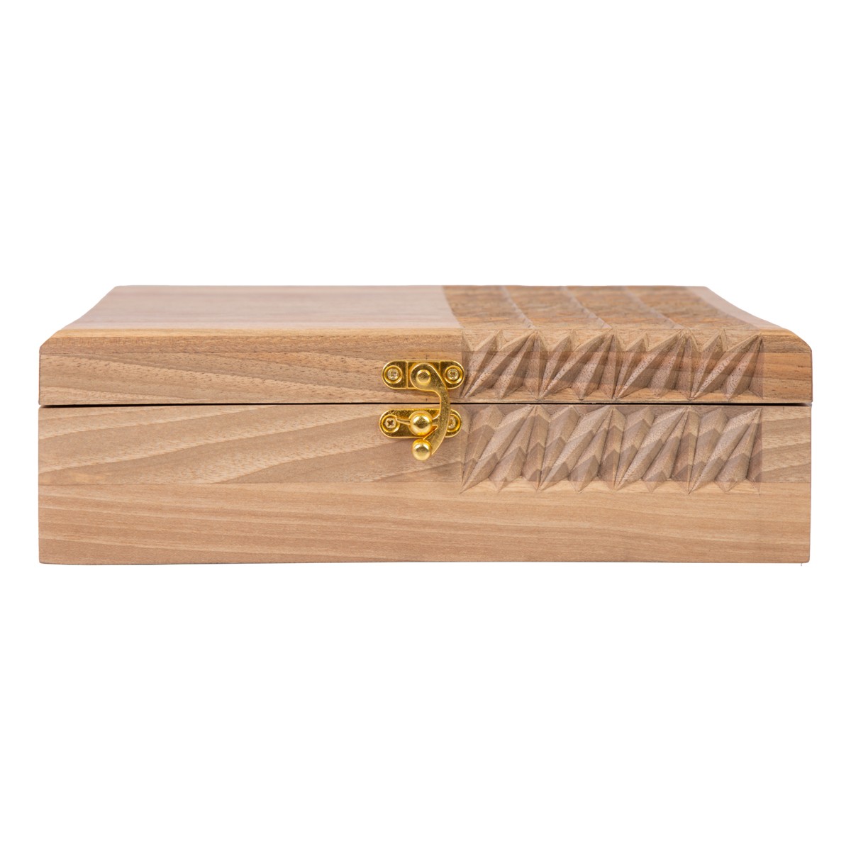 Walnut Wooden Jewelry Box | Handcrafted Rectangle Engraved Box 6
