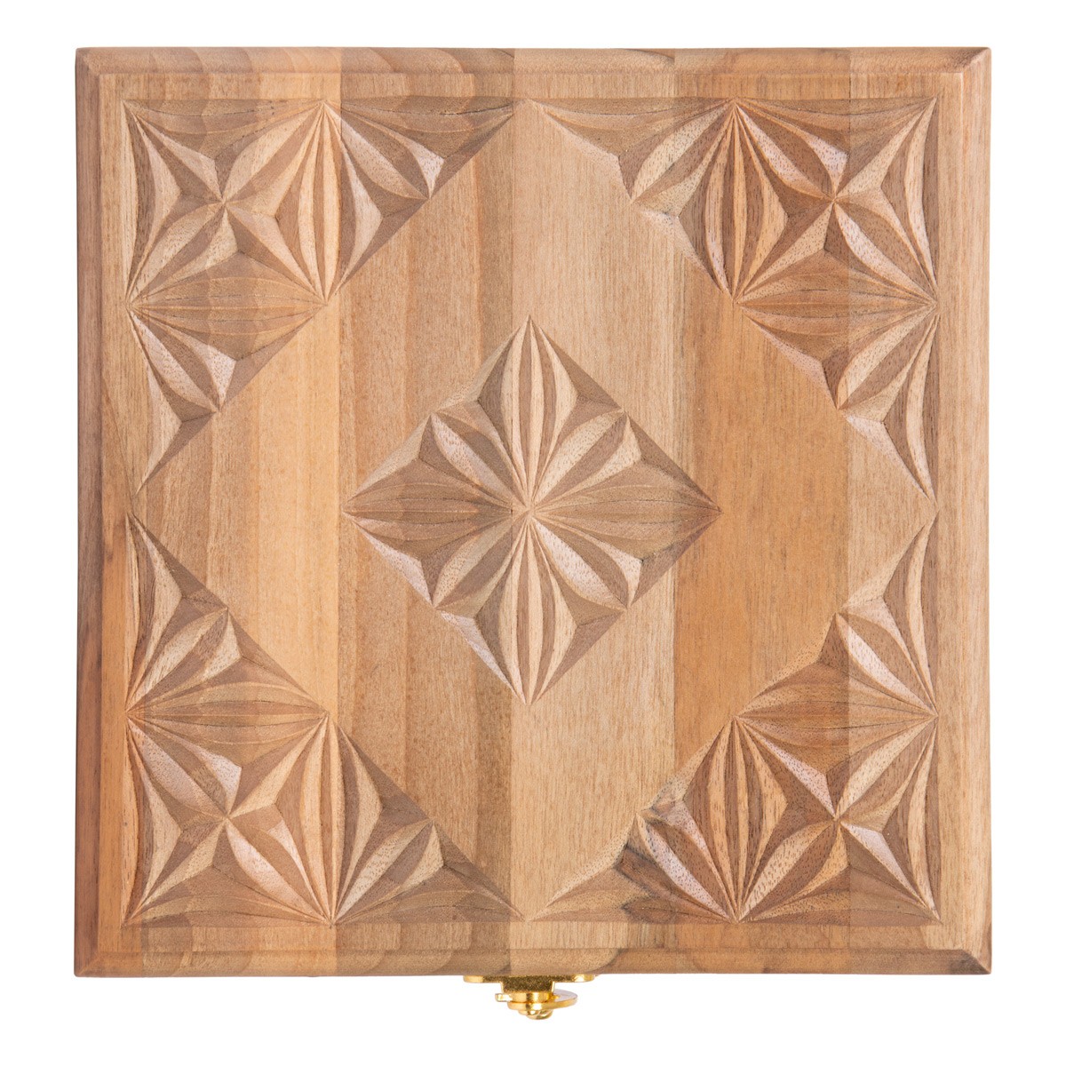 Walnut Wood Jewel Box | Square Handcrafted Gift Box 3