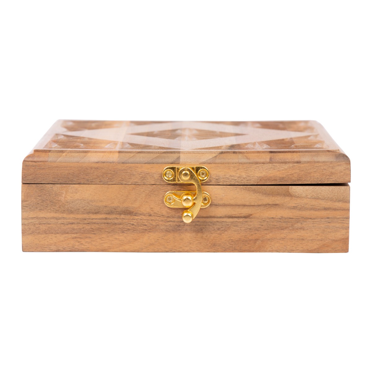 Walnut Wood Jewel Box | Square Handcrafted Gift Box 6