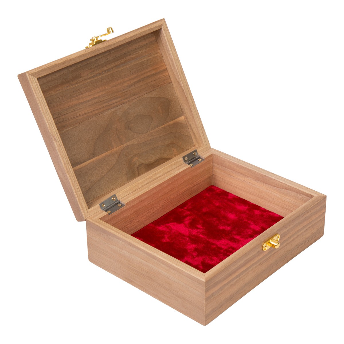 Walnut Engraved Wooden Jewelry Box | Square Keepsake Box 4