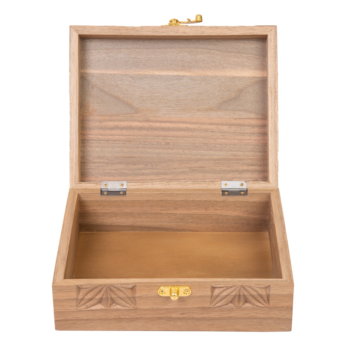 Walnut Wood Jewelry Box | Handcrafted Wooden Keepsake Box 3