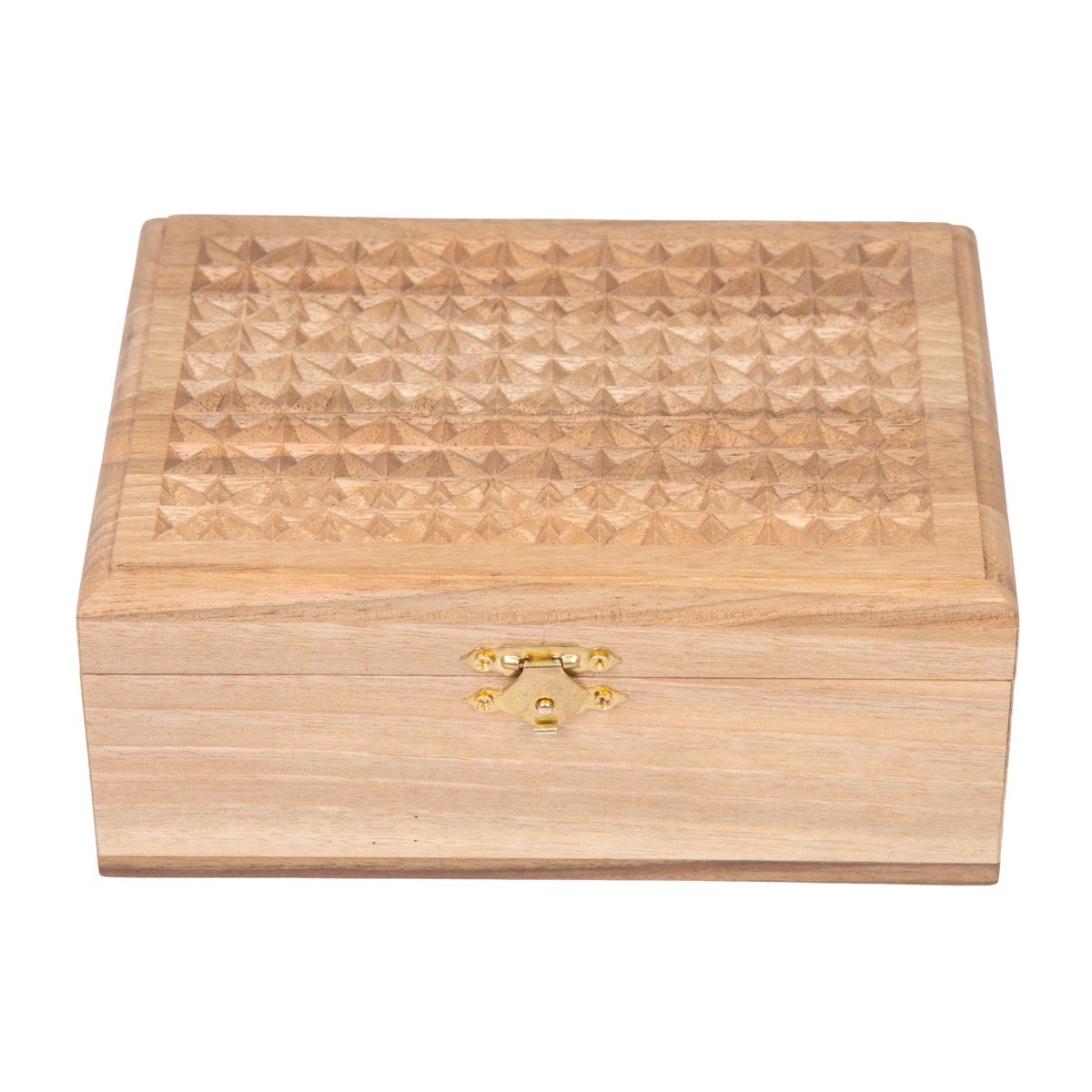 Walnut Wood Ring Box | Square Handmade Jewelry Box 1
