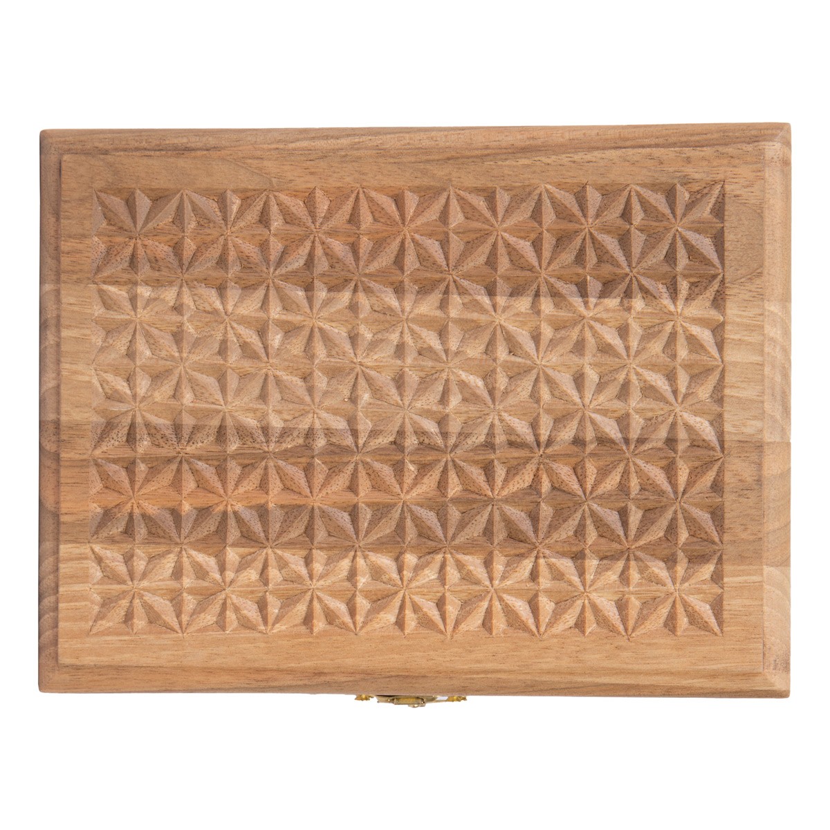 Walnut Wood Ring Box | Square Handmade Jewelry Box 2