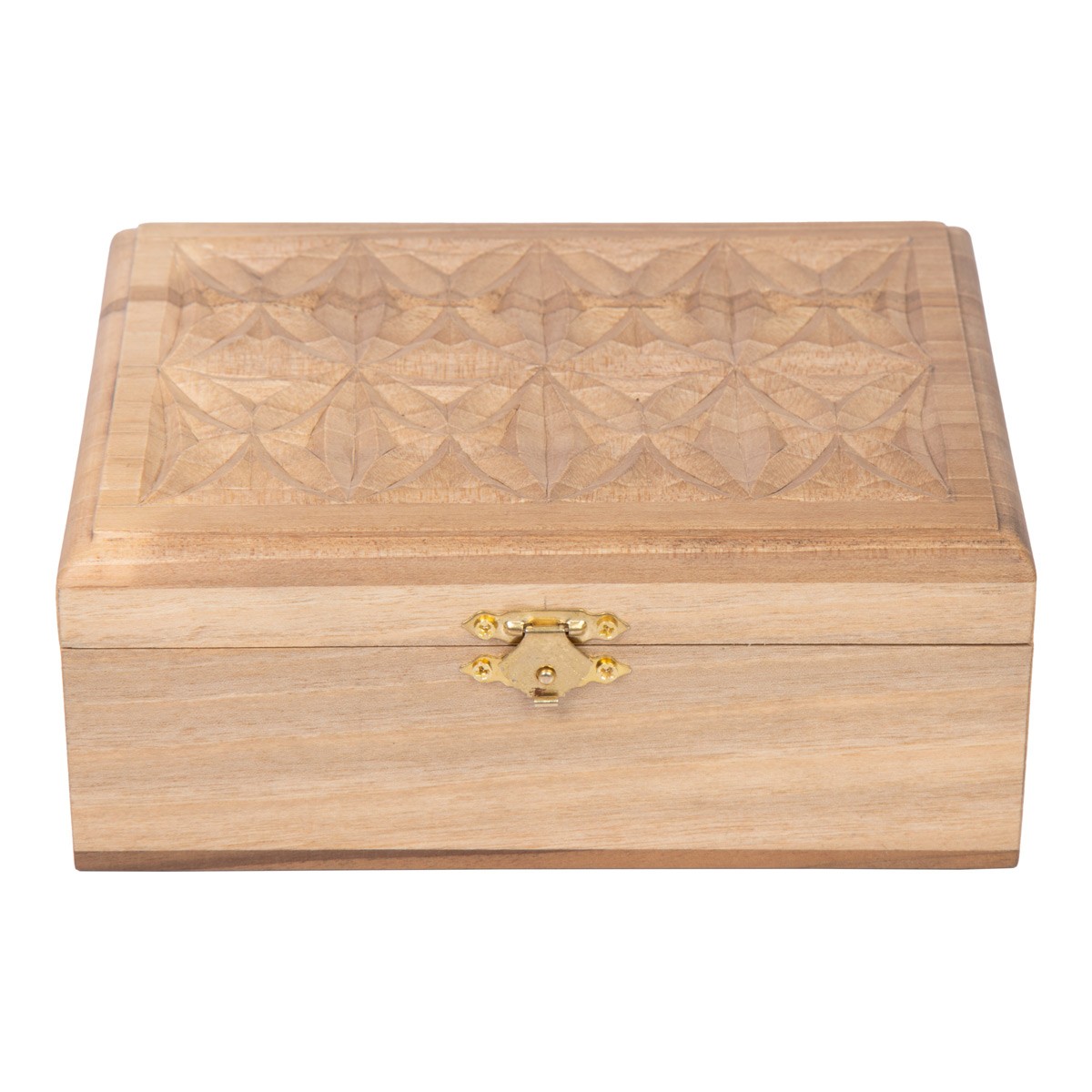 Walnut Wood Jewel Box | Rectangle Engraved Jewelry Box 1
