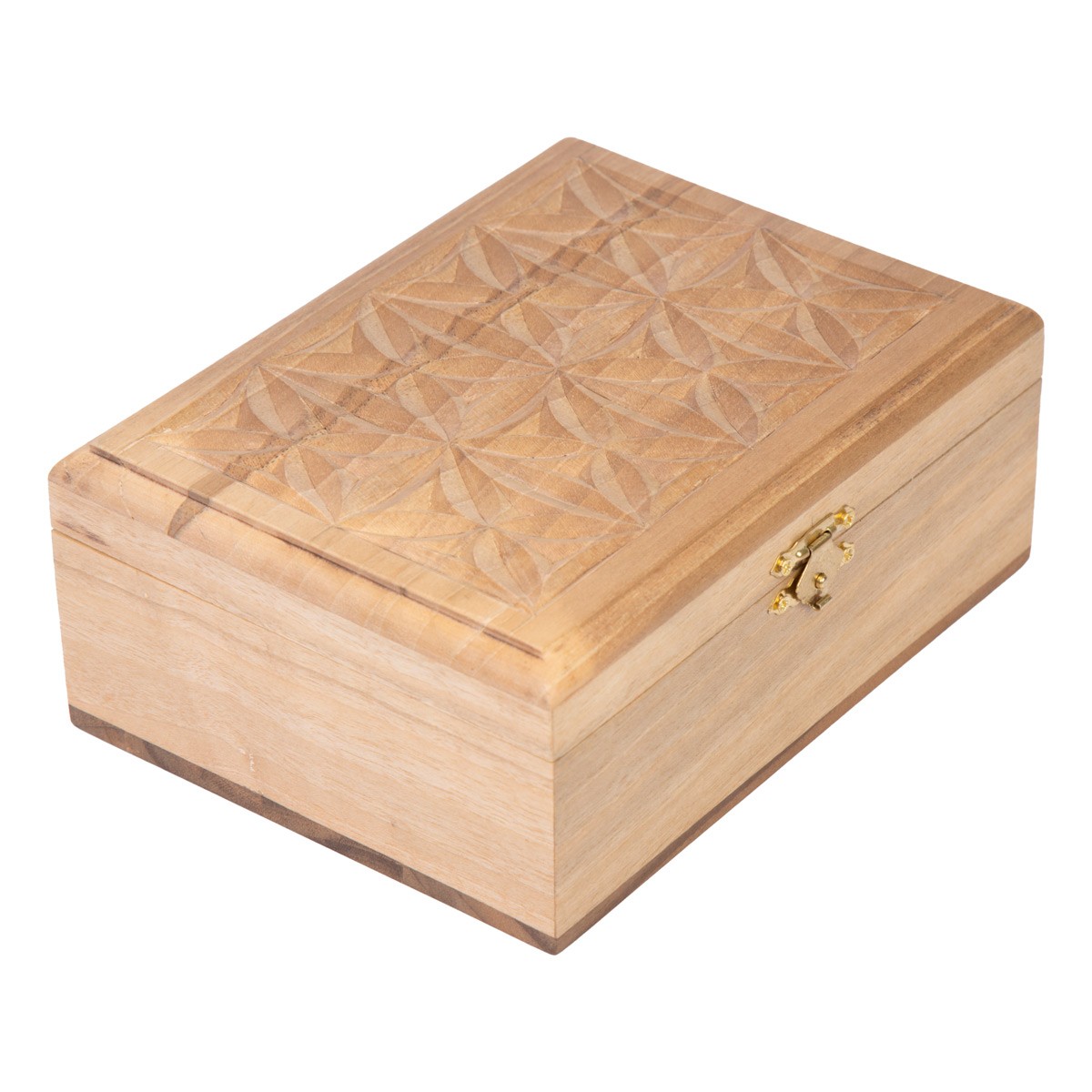 Walnut Wood Jewel Box | Rectangle Engraved Jewelry Box 5