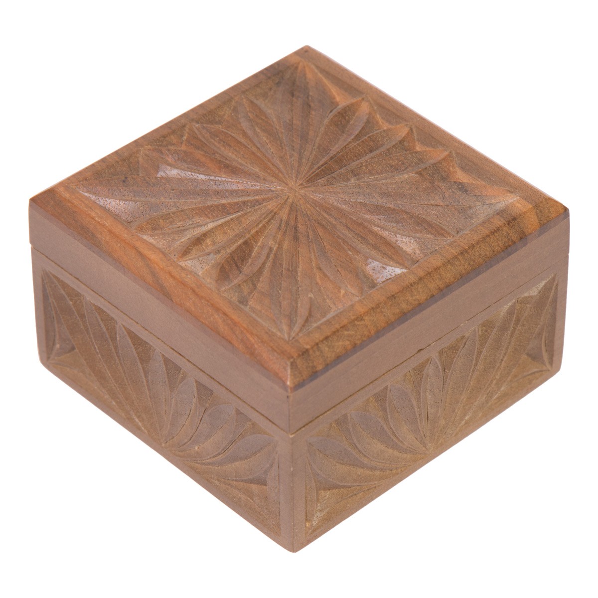 Nurtistani Walnut Miniature Gift Box| Square Gift Box 1