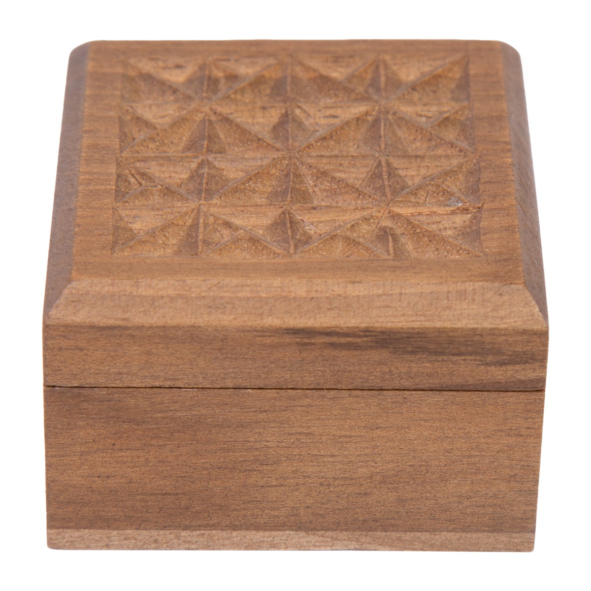 Walnut Wood Ring Box | Square Handmade Gift Box 4