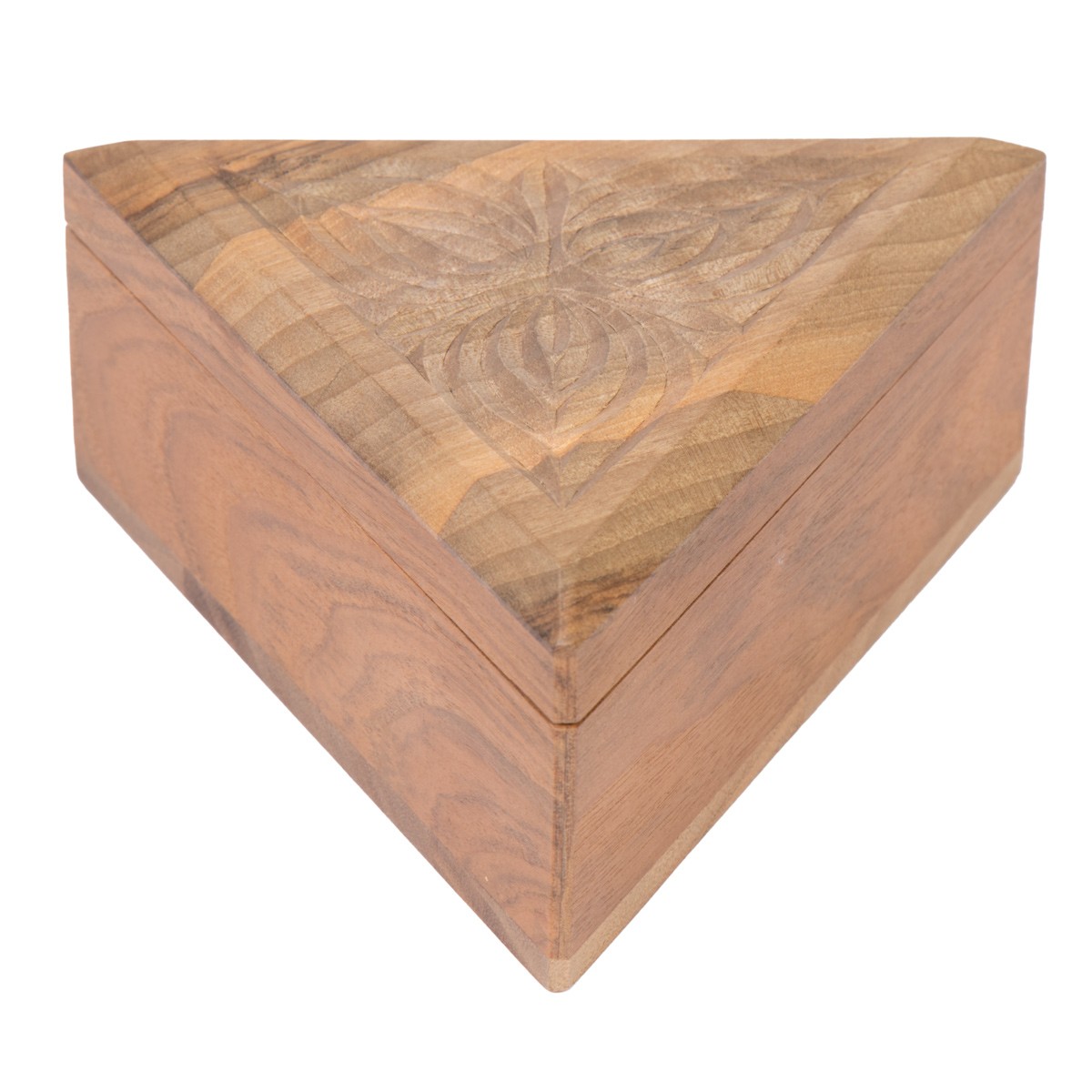 Walnut Wooden Gift Box | Handmade Triangle Box 1