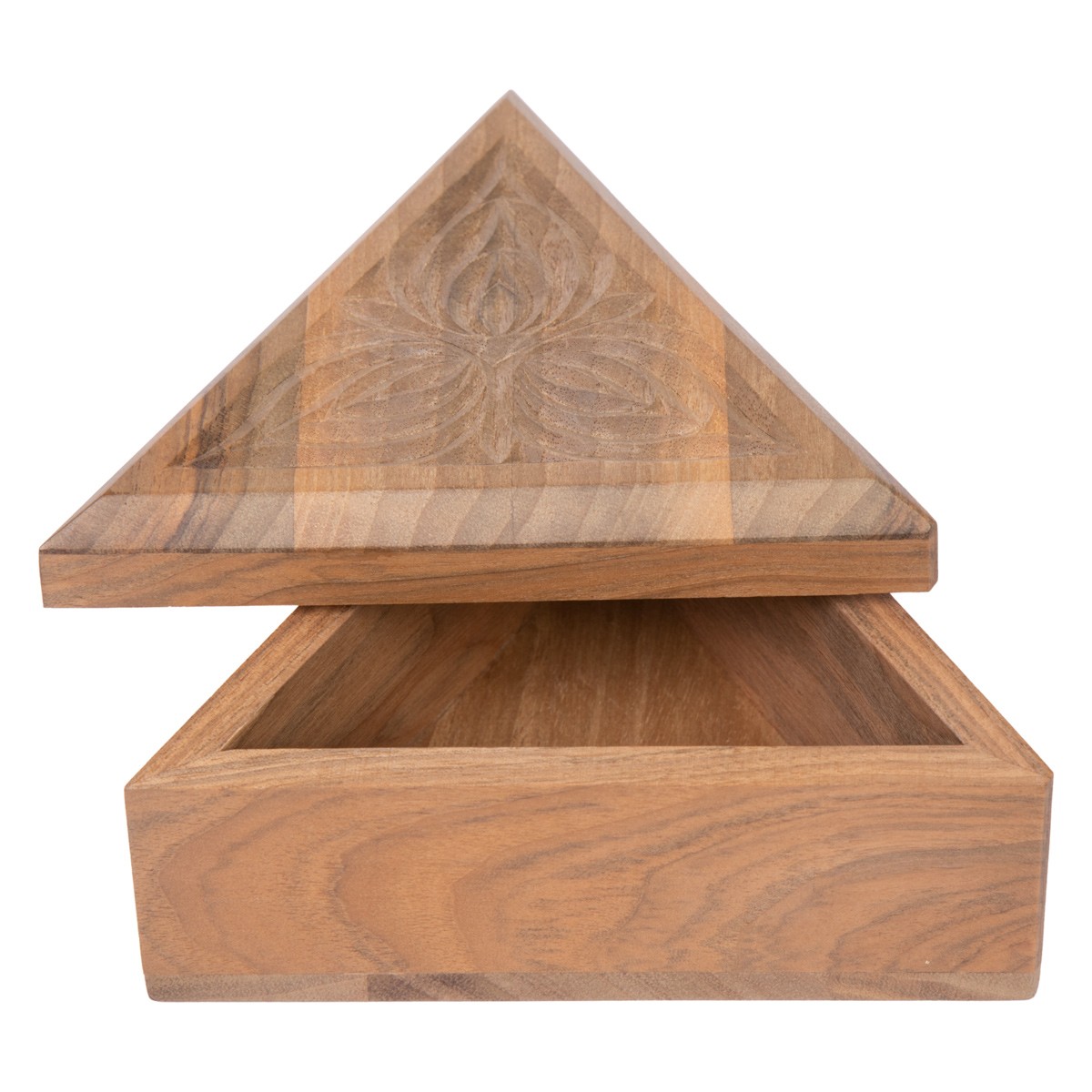 Walnut Wooden Gift Box | Handmade Triangle Box 3