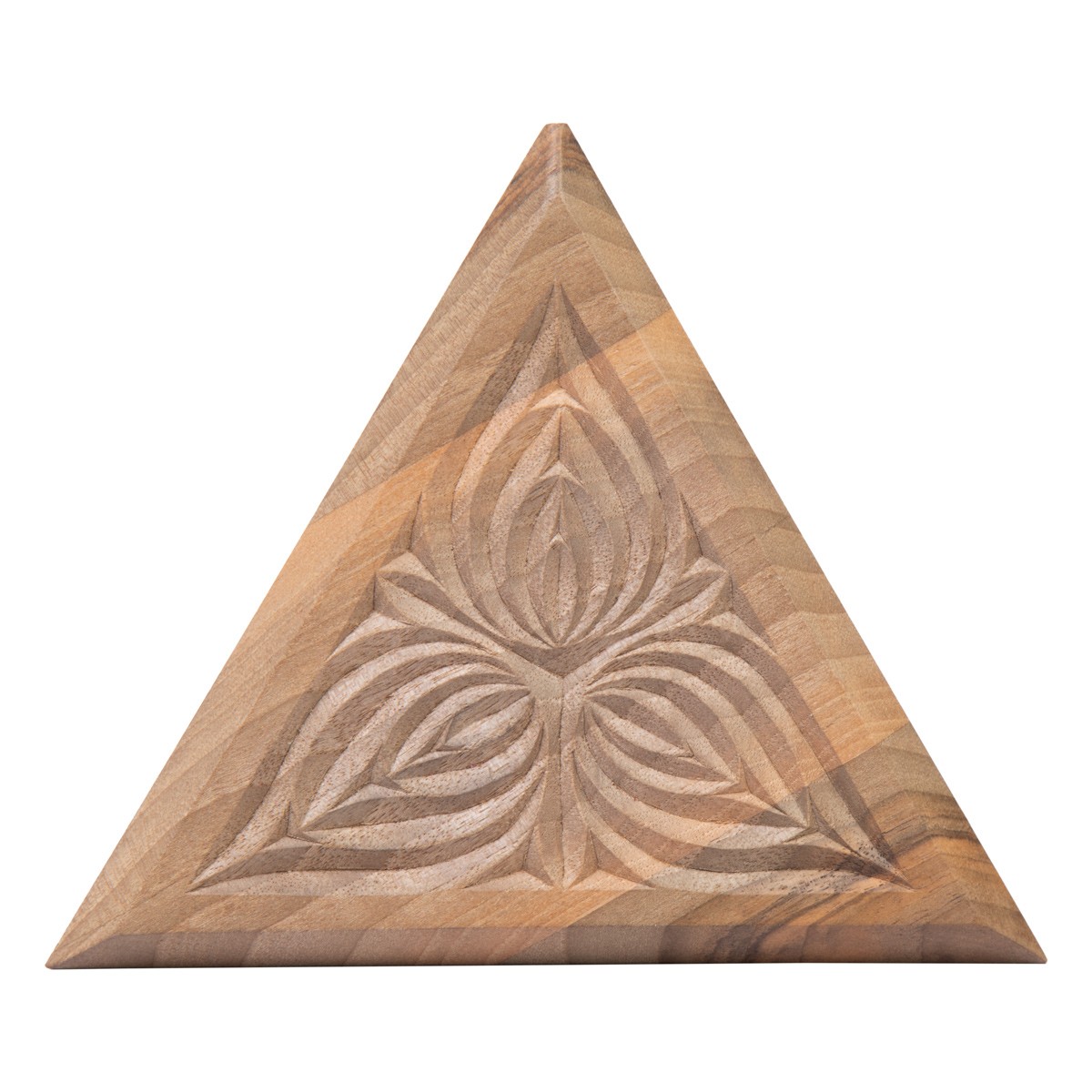 Walnut Jewelry Box Set | Triangular Decorative Box Set 5