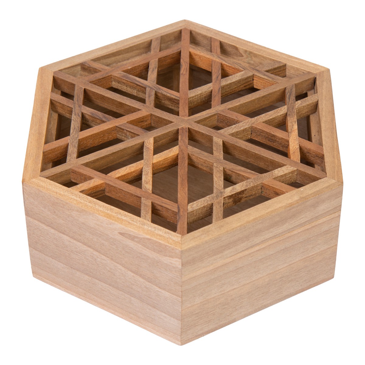 Walnut Wooden Gift box | Hexagonal Kabuli Jewel Box 2