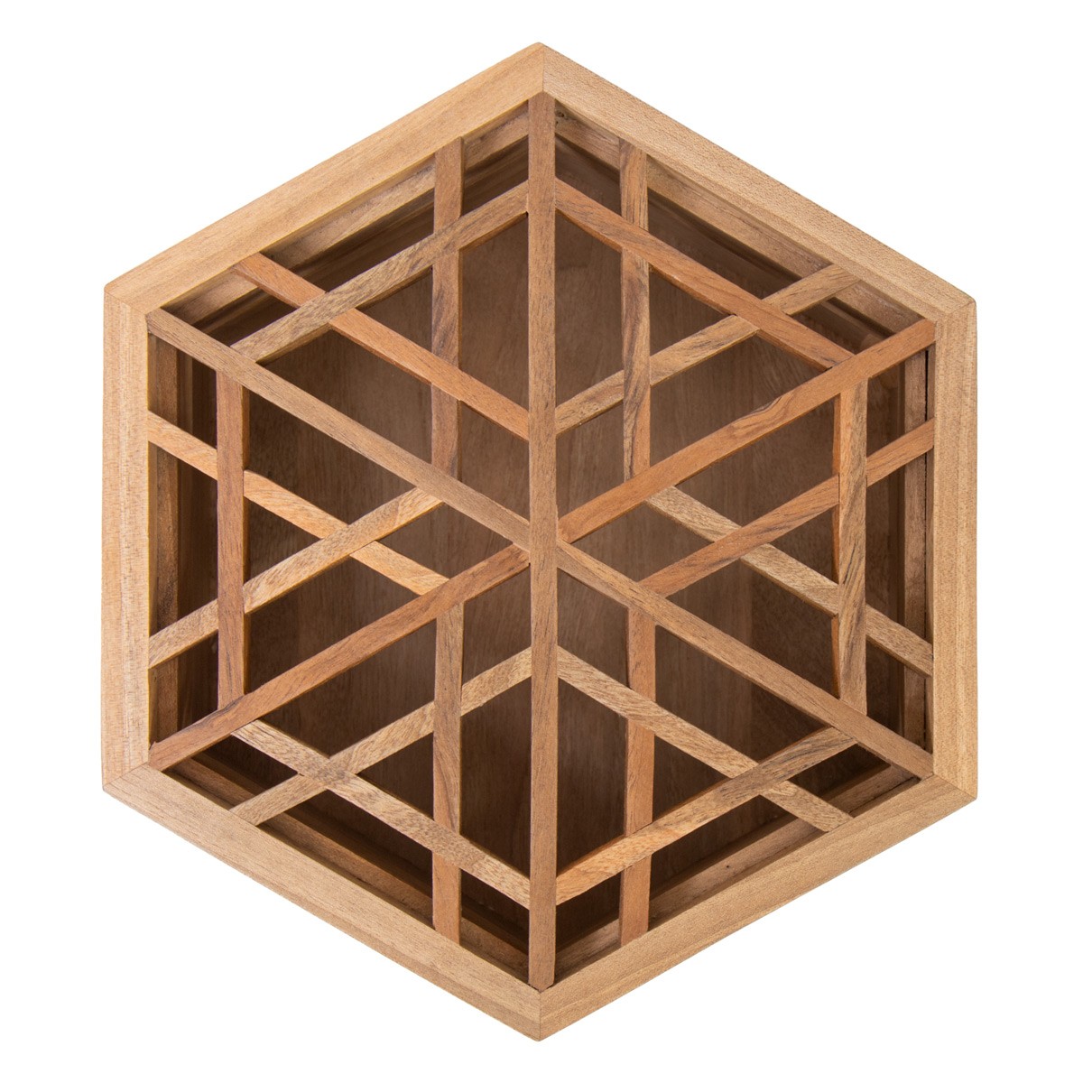 Walnut Wooden Gift box | Hexagonal Kabuli Jewel Box 3