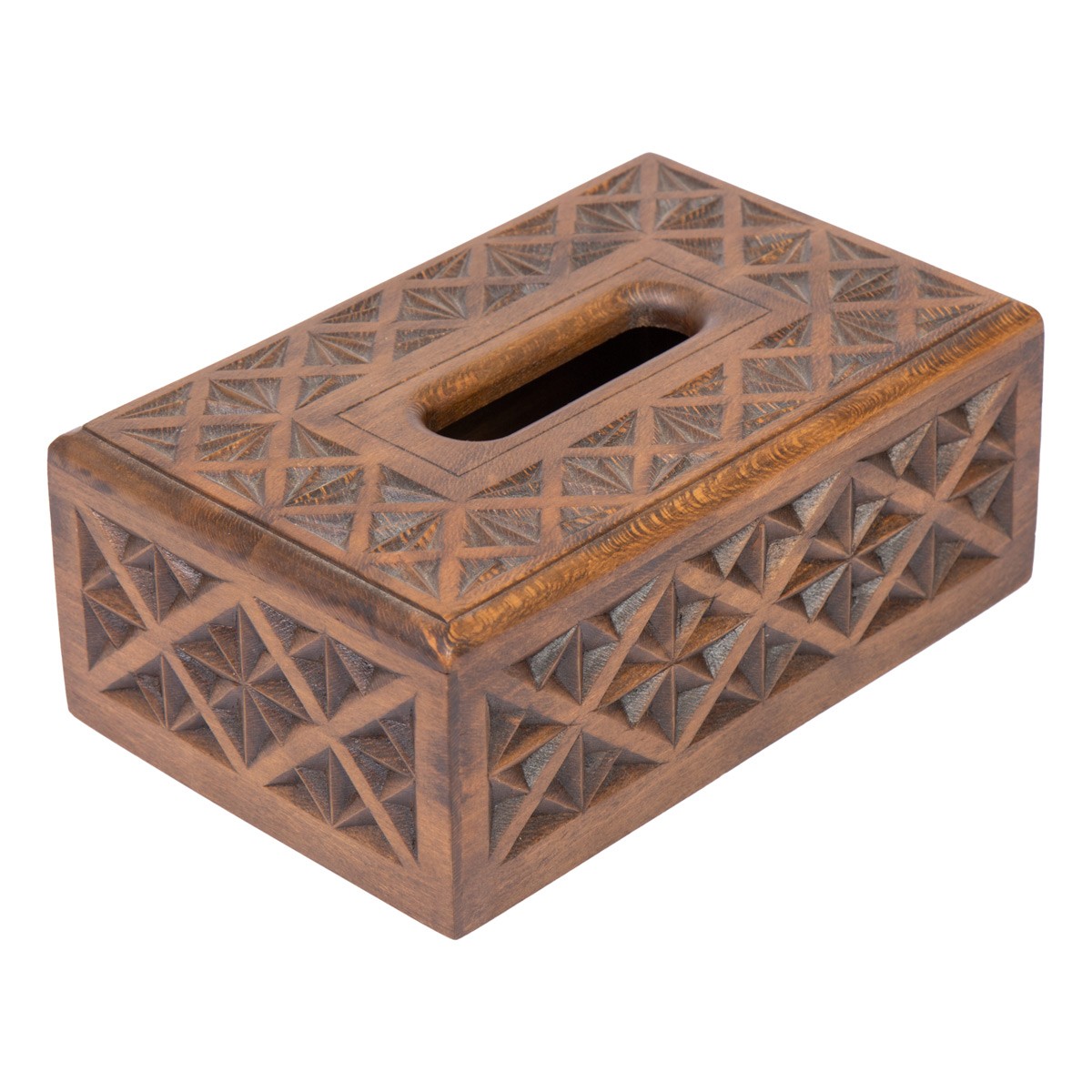 Walnut Handmade Tissue box | Rectangle Engraved Tissue Box 1