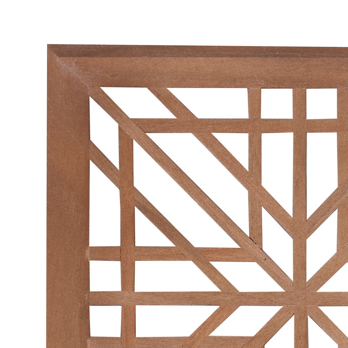 Walnut Wooden Jali Wall Panel | Carved Wall Frame 2