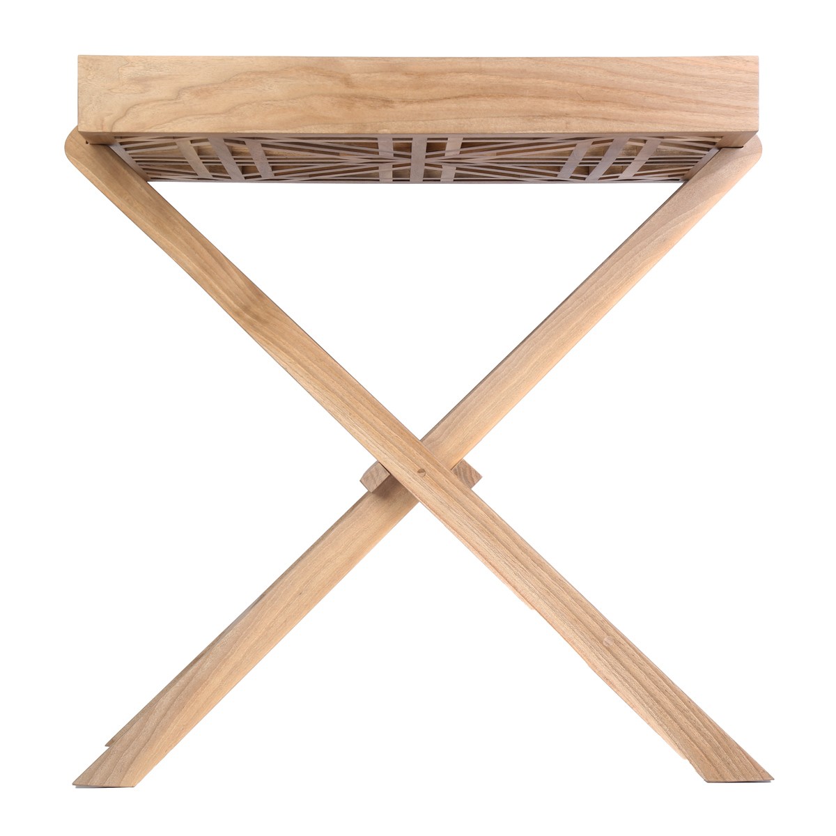 Decorative Portable Serving Tray | Foldable Wooden Table 2