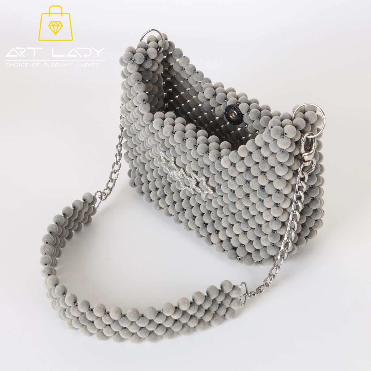 Beaded velvet bag 2