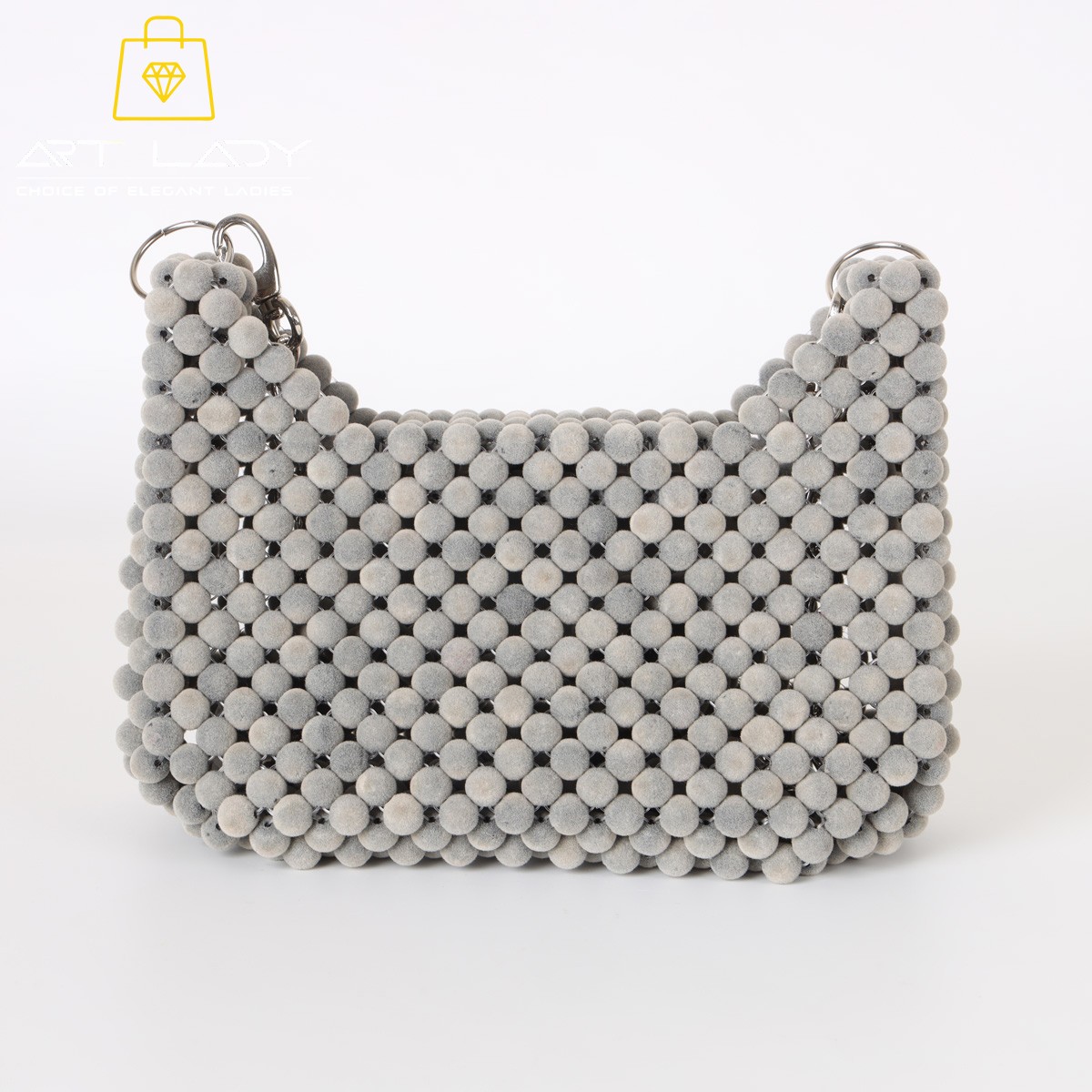 Beaded velvet bag 3