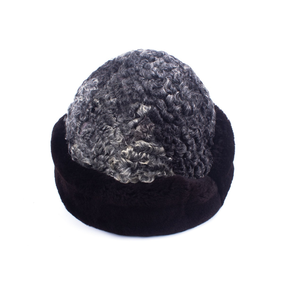 Blackish Gray Afghan Nuristani Pakol | Handmade Woolen Winter Hat 1