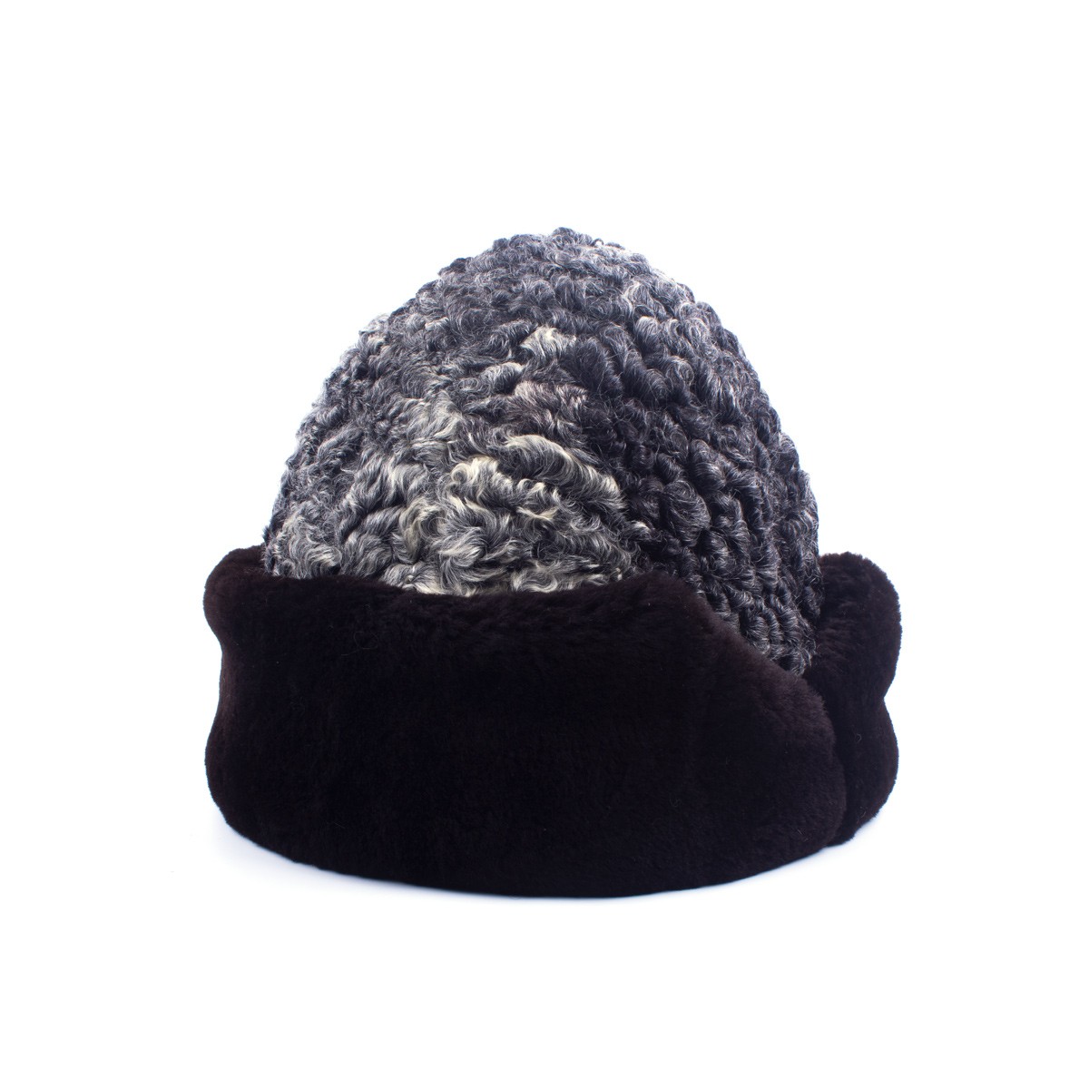 Blackish Gray Afghan Nuristani Pakol | Handmade Woolen Winter Hat 2