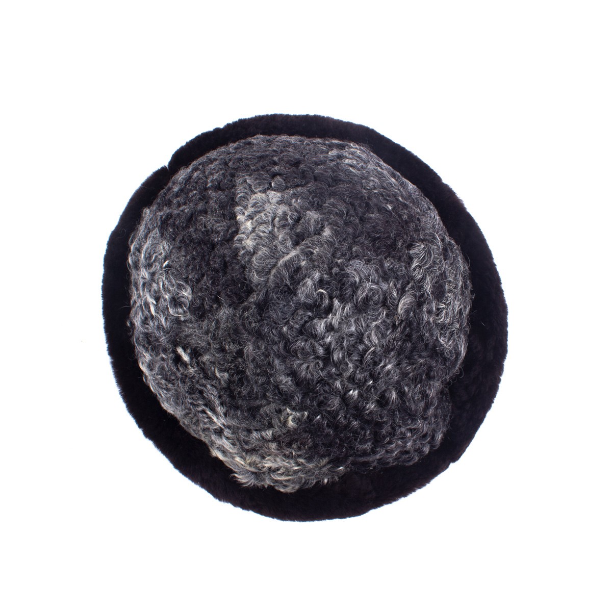 Blackish Gray Afghan Nuristani Pakol | Handmade Woolen Winter Hat 3