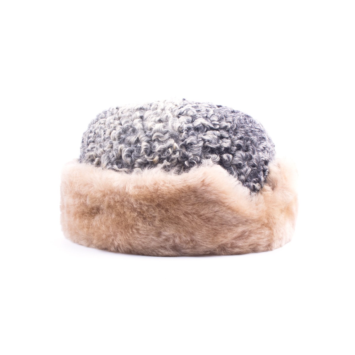 Brownish Gray Fur Handmade Pakol | Nuristani Winter Hat 2