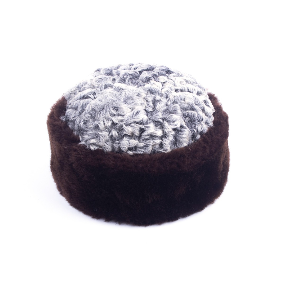 Brownish Gray Classic Nuristani Pakol | Handmade Tribal Winter Hat 1
