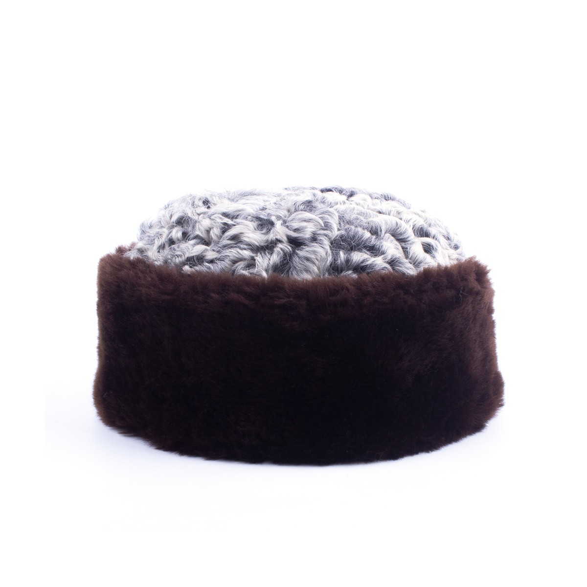 Brownish Gray Classic Nuristani Pakol | Handmade Tribal Winter Hat 2