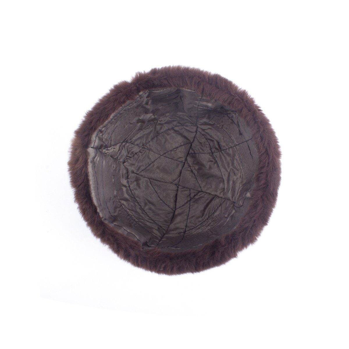 Brownish Gray Classic Nuristani Pakol | Handmade Tribal Winter Hat 4