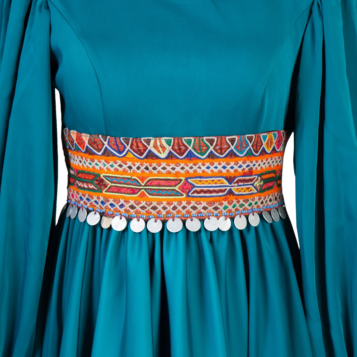 Noristani Maxi with Coin Belt Dress 3
