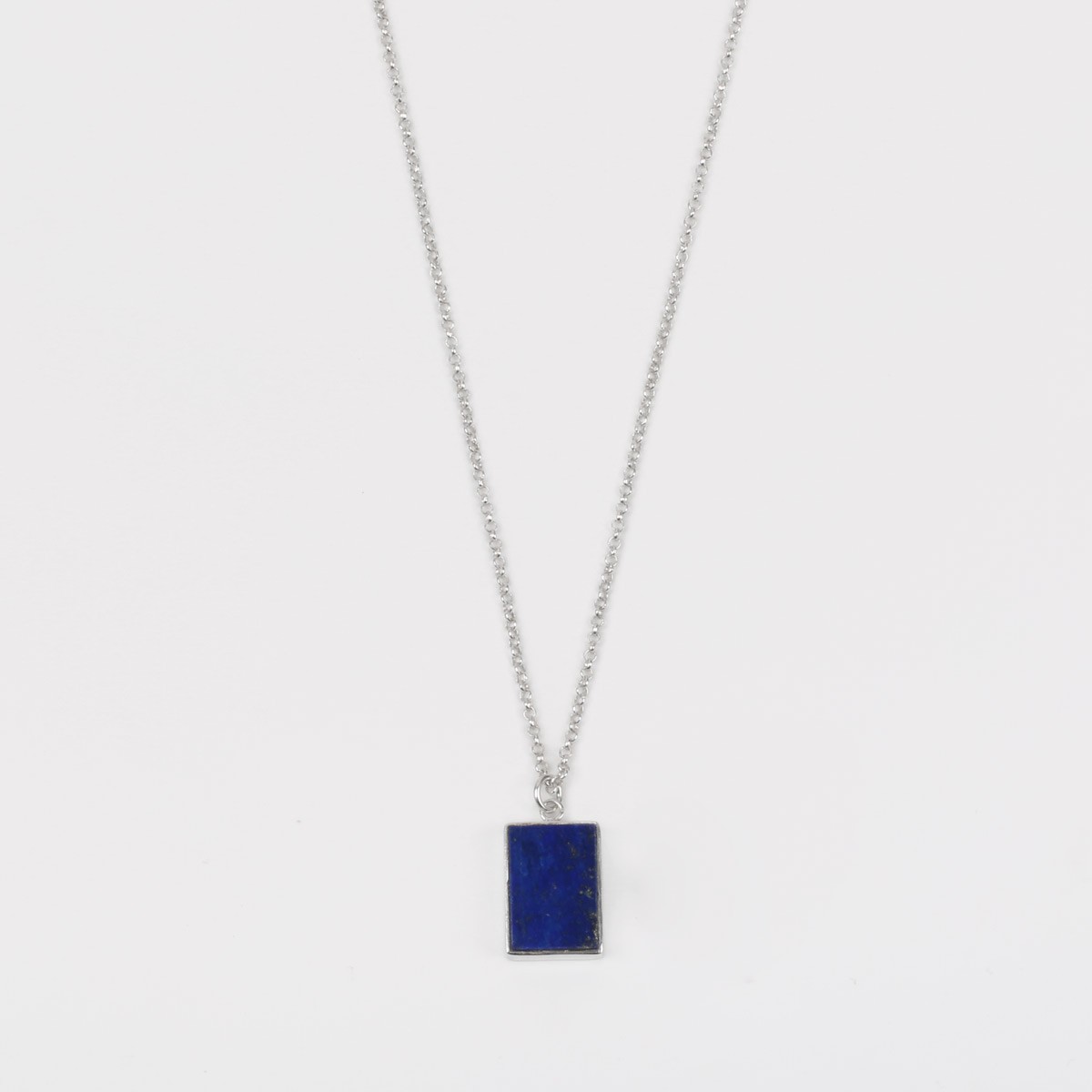 Flat Square Shape Pendant & Ring | Lapis Locket & Ring 3