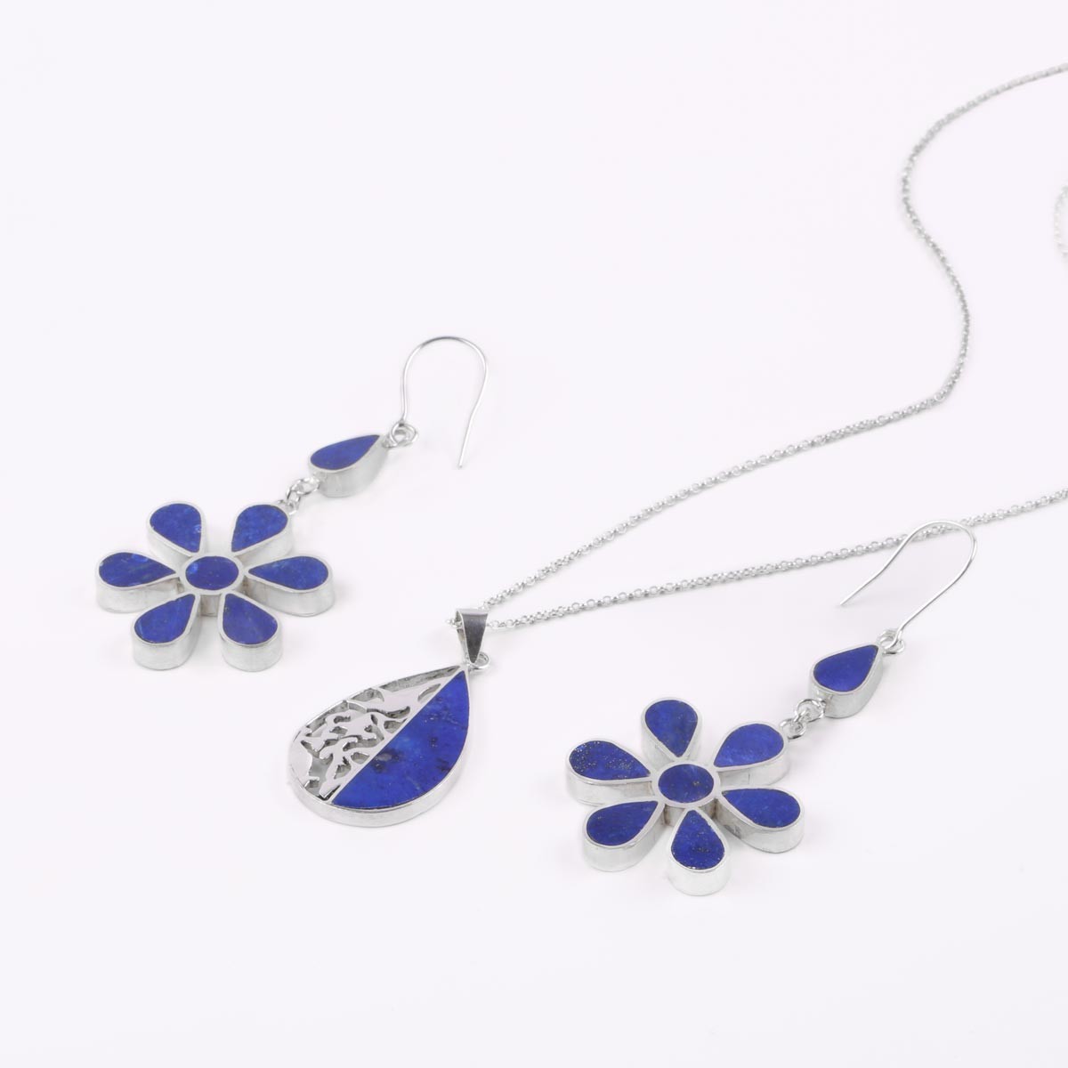 Lapis Earring and Pendent 1