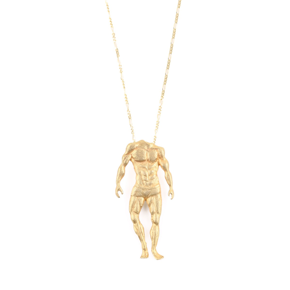 Body Figured Necklace | Brass Gold Plated Necklace 1