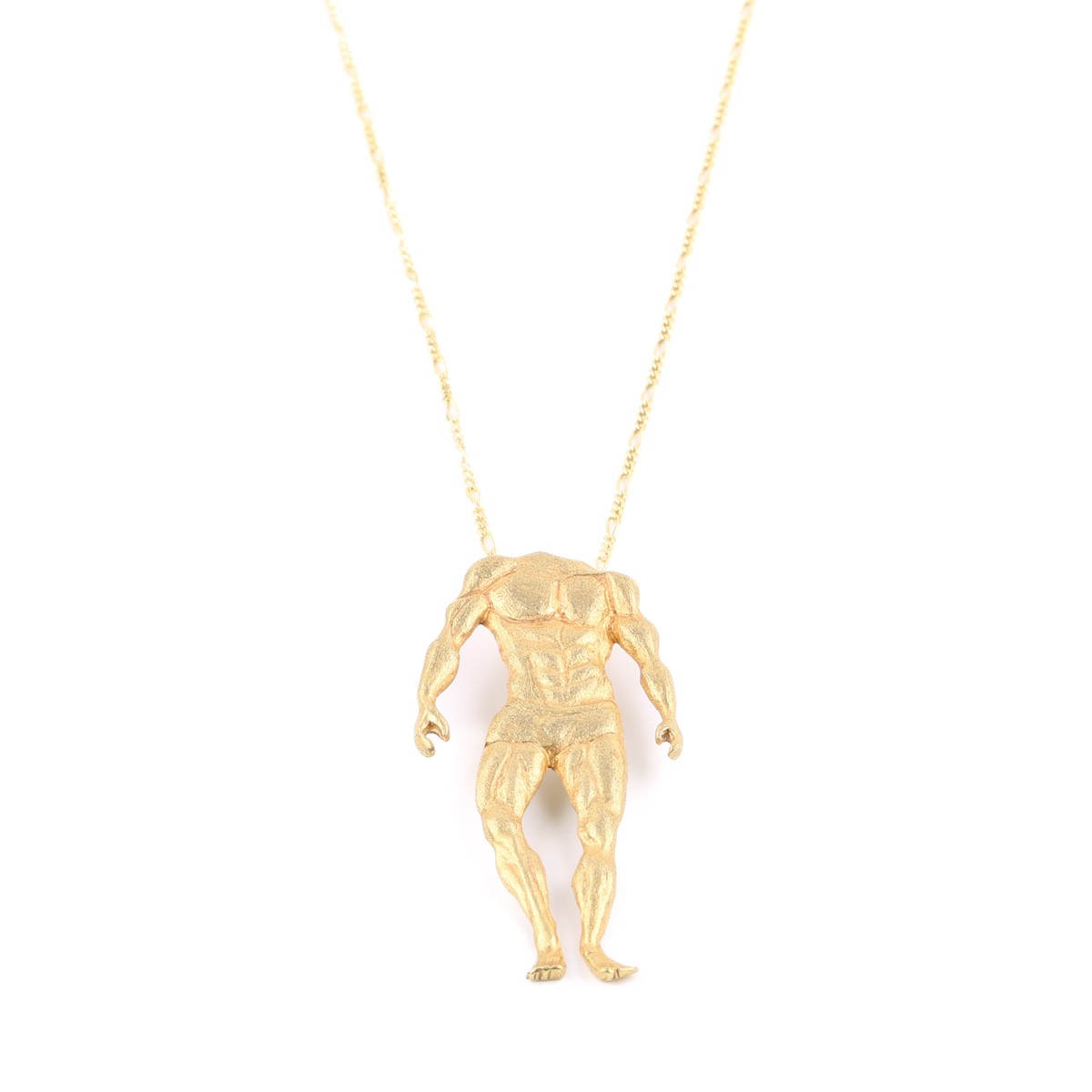 Body Figured Necklace | Brass Gold Plated Necklace 2
