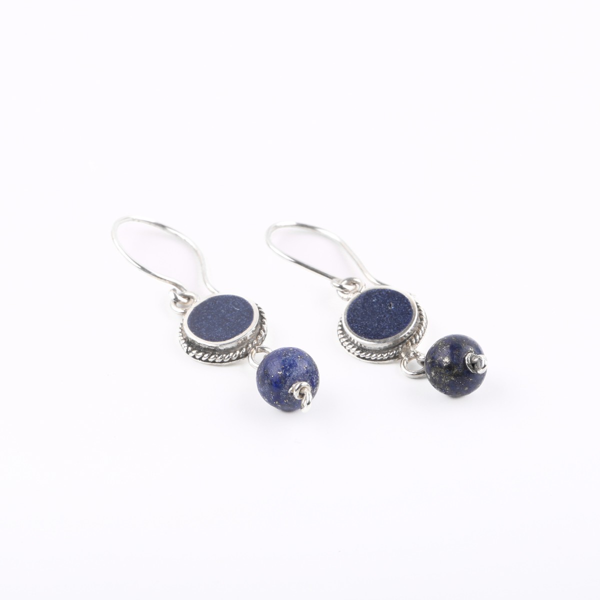 Lapis Lazuli Dangle | Silver Earrings 2