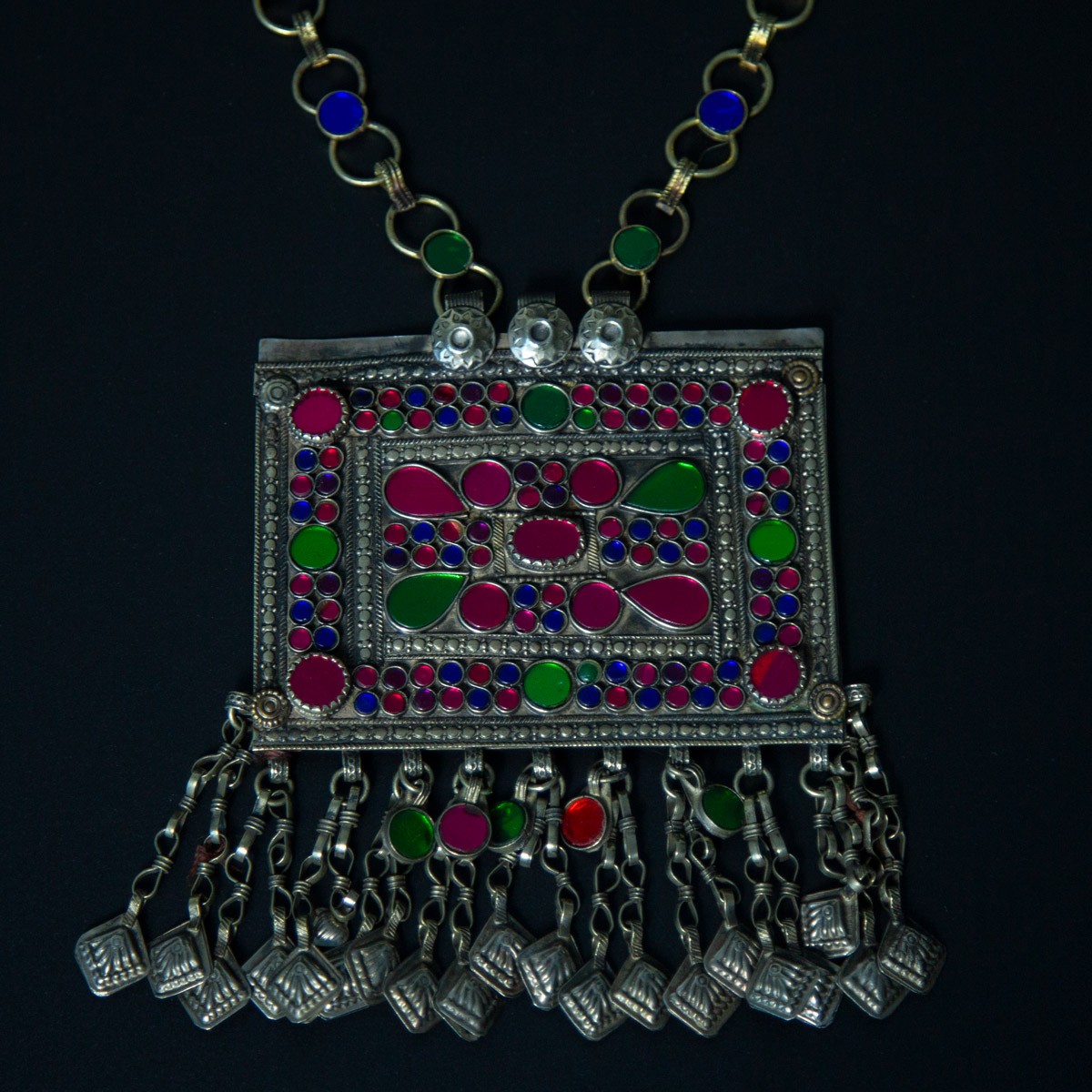 Ancient Style Chandelier Pendant | Silver Tribal Afghan Locket 3