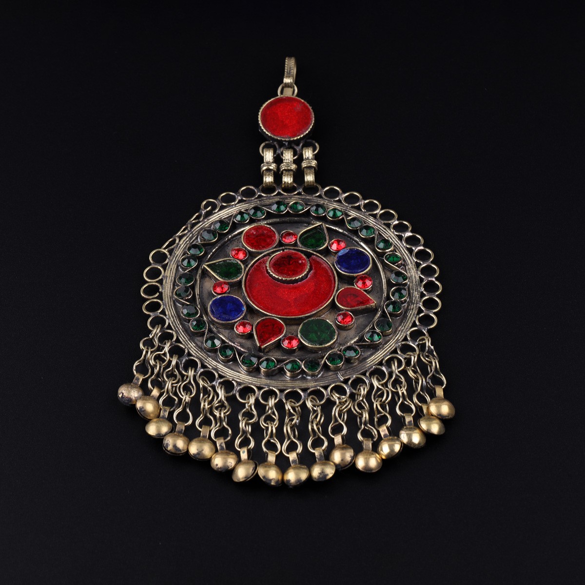 Afghan Tribal Round Headpiece Jewelry | Handcrafted Antique Mathapati 1