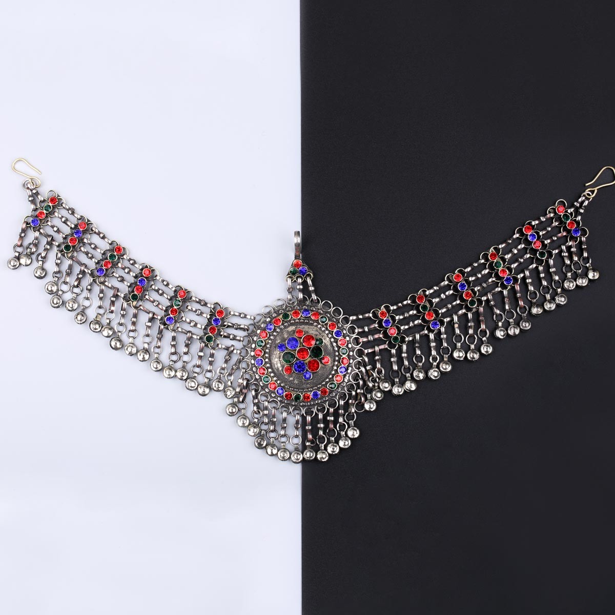 Afghan Tribal Headpiece Jewelry | Silver Antique Mathapati 1