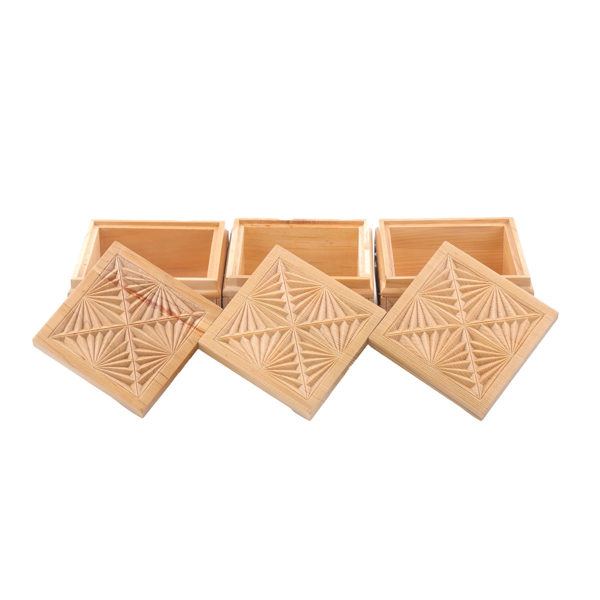 Wooden Kitchen Set | Carved Mini Dining Boxes 2